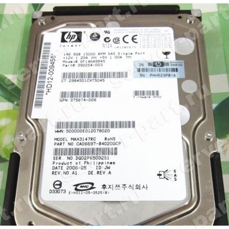 Жесткий Диск HP (Fujitsu) MAX3147RC 146Gb (U300/15000/16Mb) SAS 3,5" For Gen4 Gen5 Gen6 Gen7(375874-003)